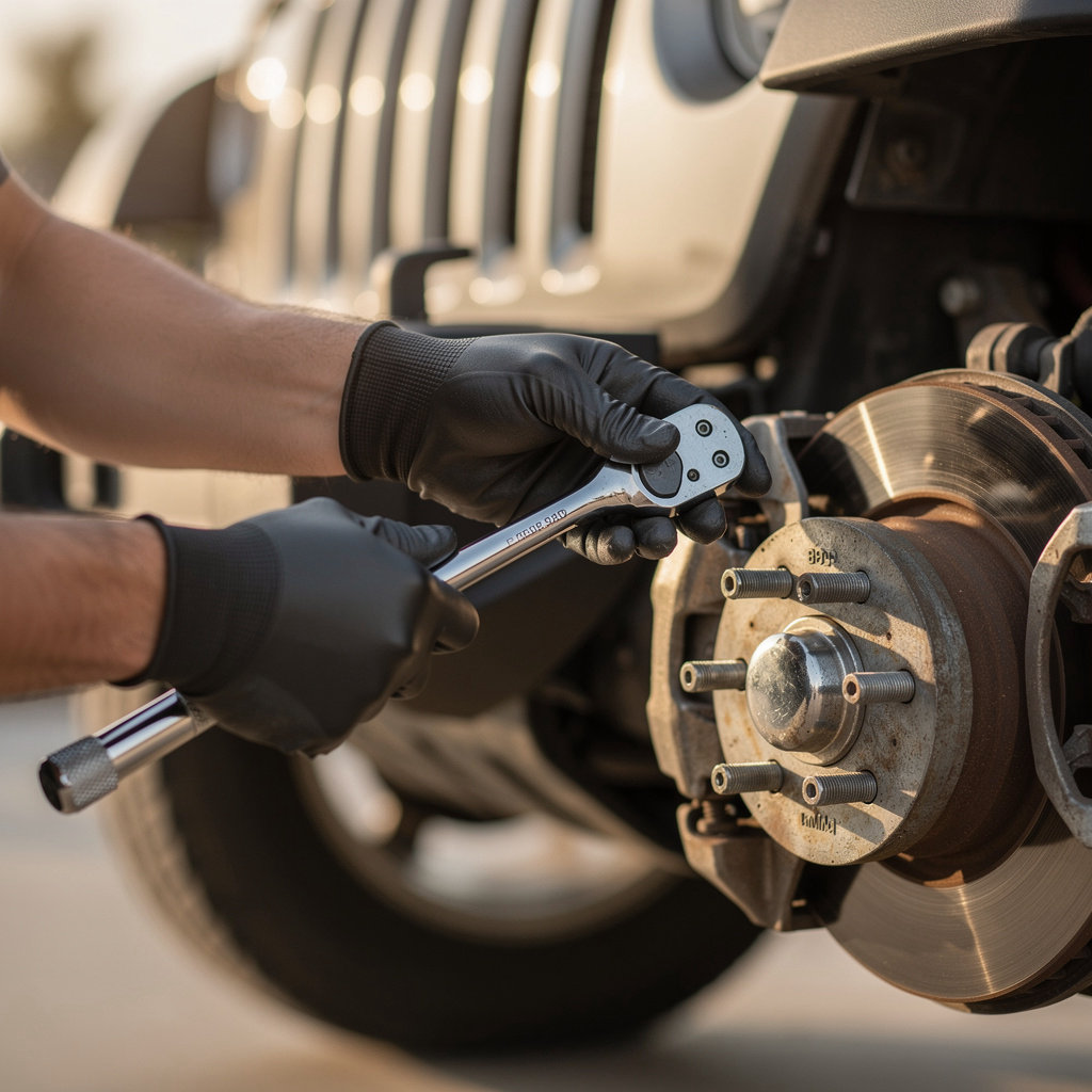 Hernandes Mobile Auto Repair expert technician performing specialized Jeep repair services in San Diego