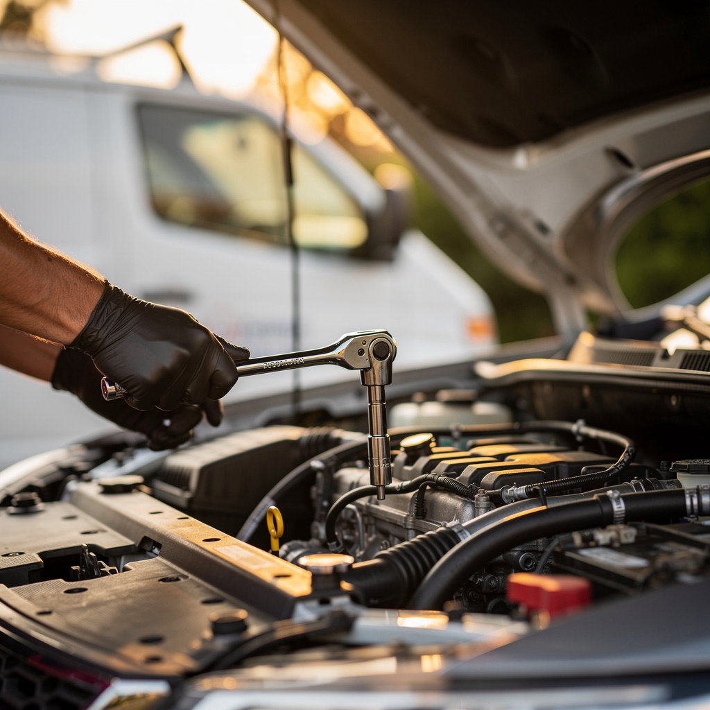 Hernandes Mobile Auto Repair technician performing expert mobile auto repair services in San Diego